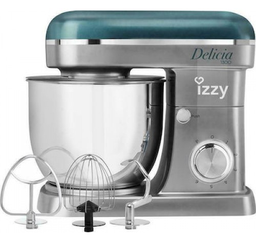 Izzy IZ-1501 Κουζινομηχανή 1300W με Ανοξείδωτο Κάδο 5lt